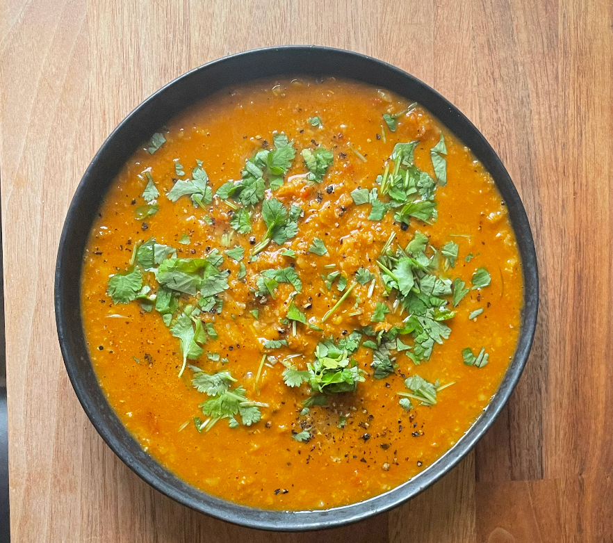 Curry med røde linser